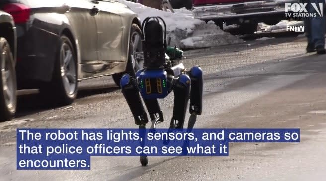 NYPD Tests Robotic Dog at Bronx Home Invasion Scene