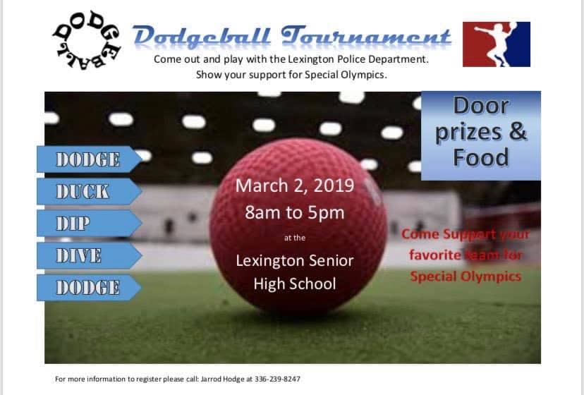 North Carolina Department to Host Dodgeball Tournament for Special Olympics