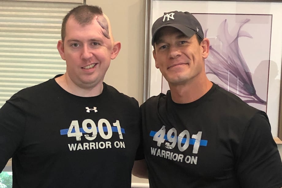 John Cena Visits Colorado Officer Recovering from Gunshot Wound