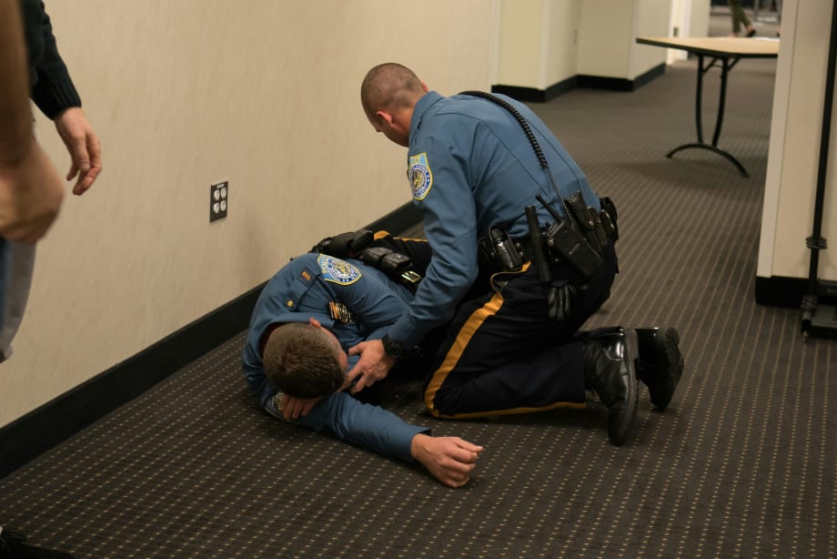 Training in Active Shooter Response Gear