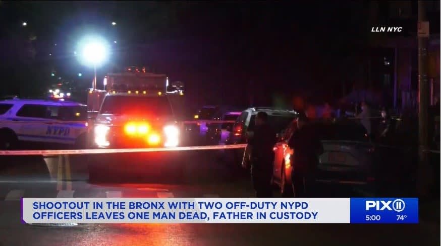 Off-Duty NYPD Officers Shoot Suspect, Father of Gunman Picks Up Gun Fires at Officers