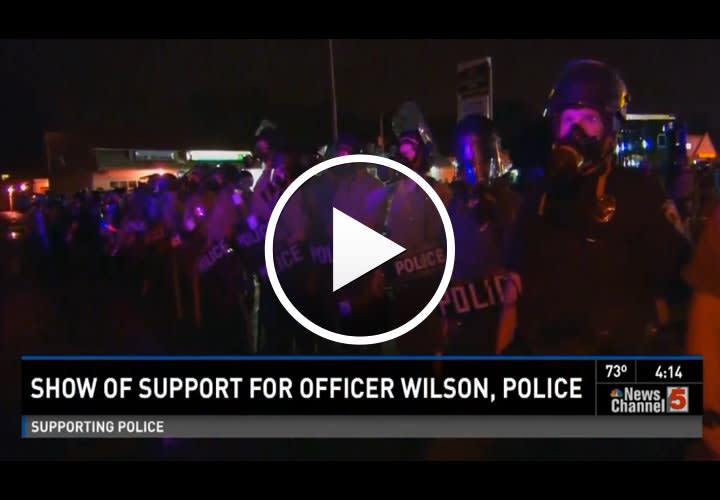 Video: Police Wives Show Support for Ferguson Police