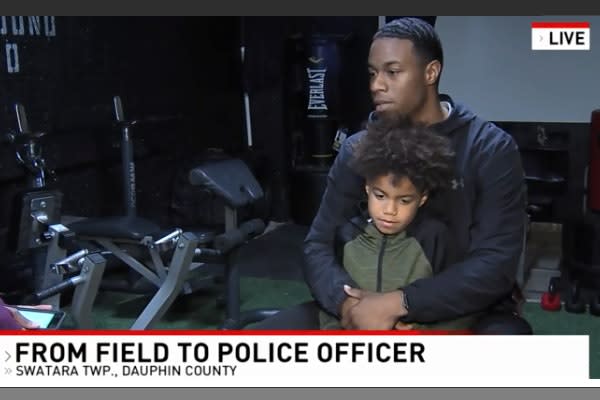 Standout Pennsylvania Football Player Trades Jersey for Police Uniform