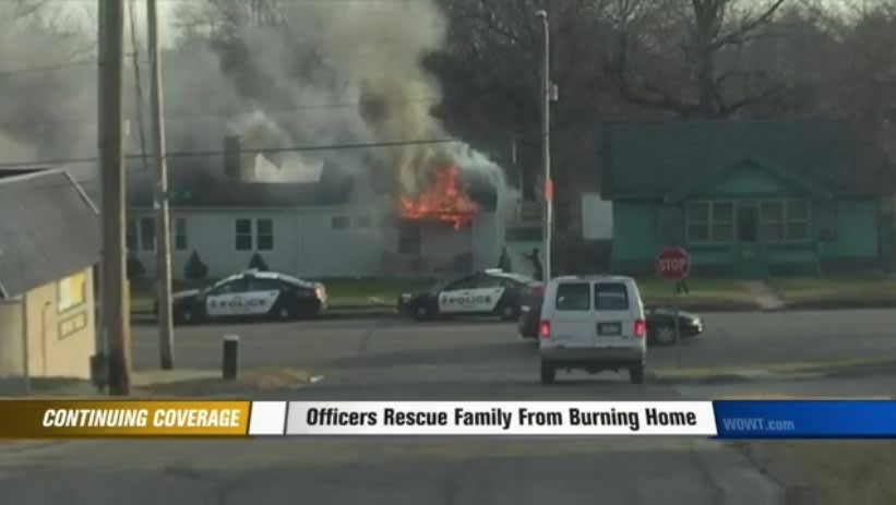 Video: Omaha Officer Rescues Five from Burning House