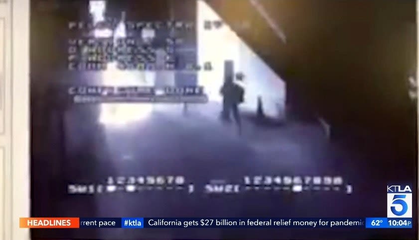 Man Arrested After Firebomb Thrown at Valley-Area LAPD Station