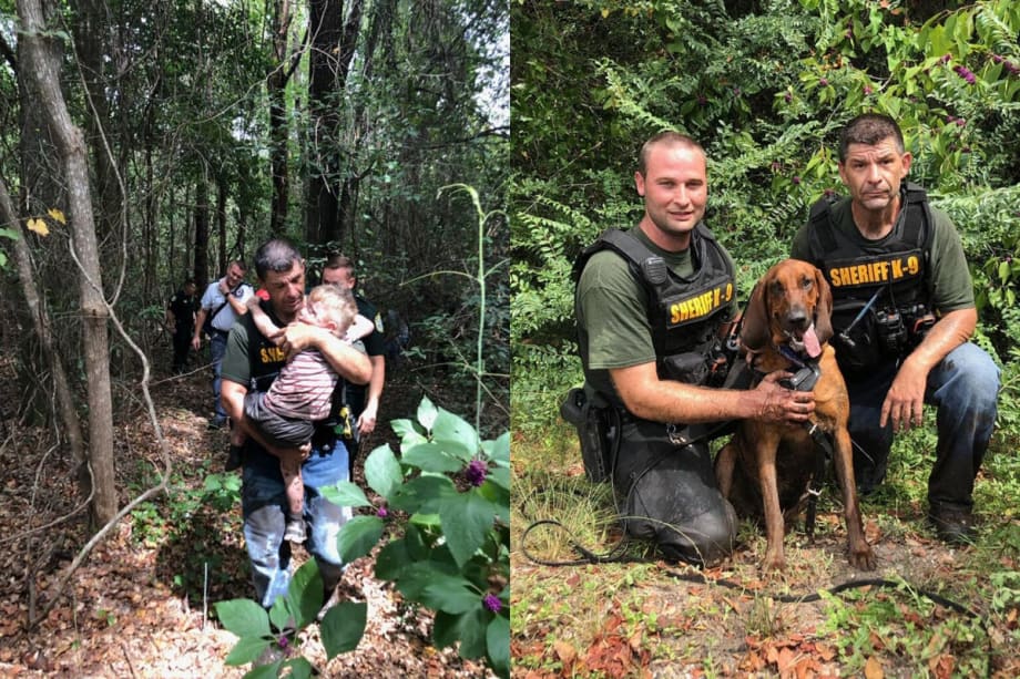 Florida Deputies, K-9 Help Locate Autistic Boy Lost in Woods