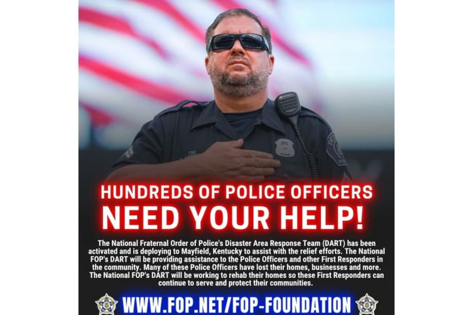 FOP Sends Disaster Response Team to Help KY Officers Affected by Tornadoes