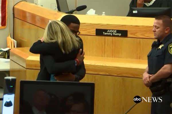 Video: Brother of Botham Jean Forgives and Hugs Amber Guyger