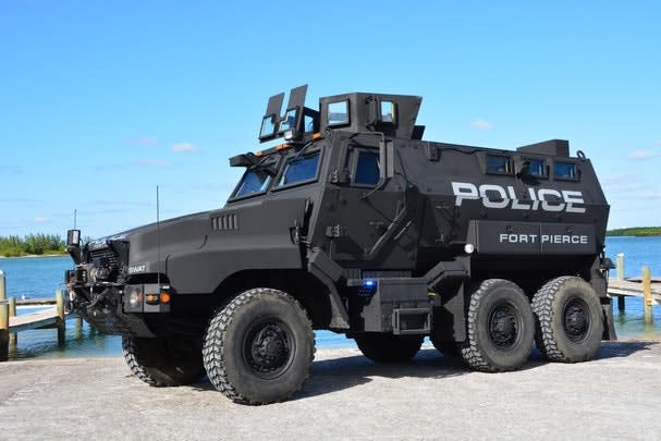 Florida SWAT Team Receives MRAP Vehicle from Defense Department