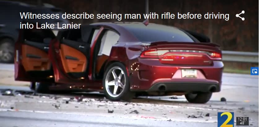 Georgia Carjacking Pursuit Ends with Suspect Crashing into Lake, Shooting at Police While Sinking