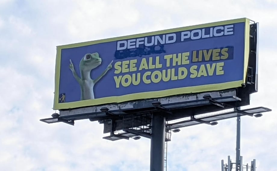 Radical Group Adds "Defund the Police" Message to Memphis Billboards