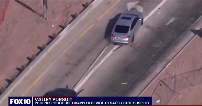 Phoenix Officers Use Grappler to End Vehicle Pursuit