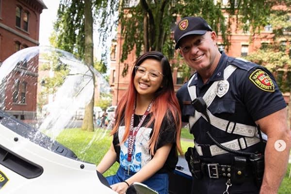 Harvard Student, Officer, Recreate 15-Year-Old Photo