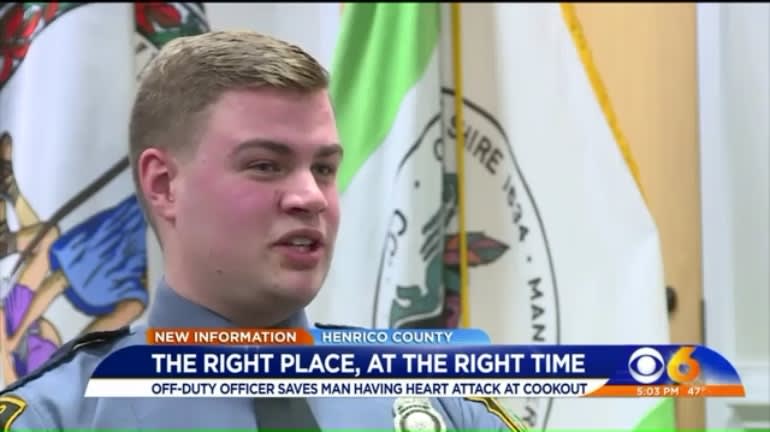 Officer Credits "Divine Providence" in Saving Life of Heart Attack Victim