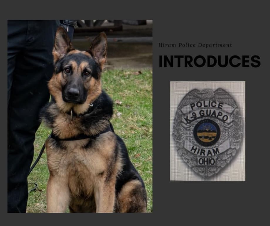Ohio Department Welcomes New K-9 to Ranks