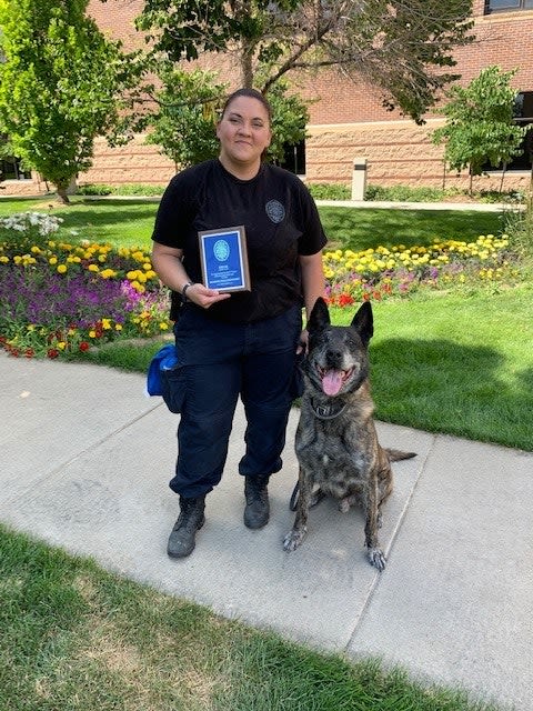 Colorado K-9 Retires, K-9 Colleagues Attend Retirement Party