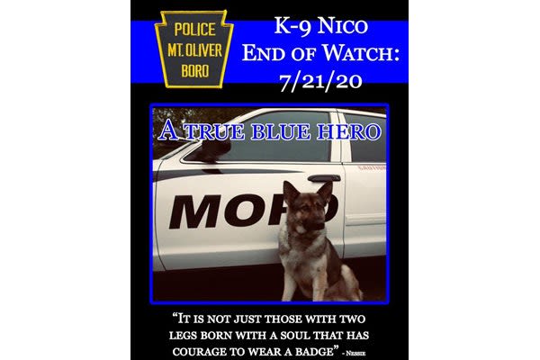 Pennsylvania Agency Announces Death of Beloved K-9