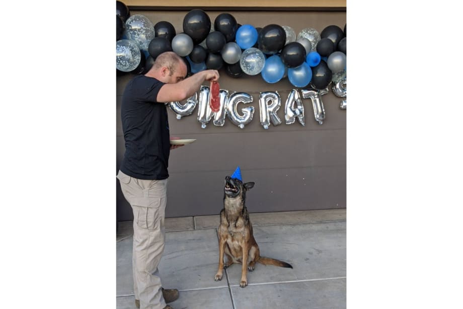 Utah K-9 Retires, Receives Giant Steak at Sendoff Ceremony
