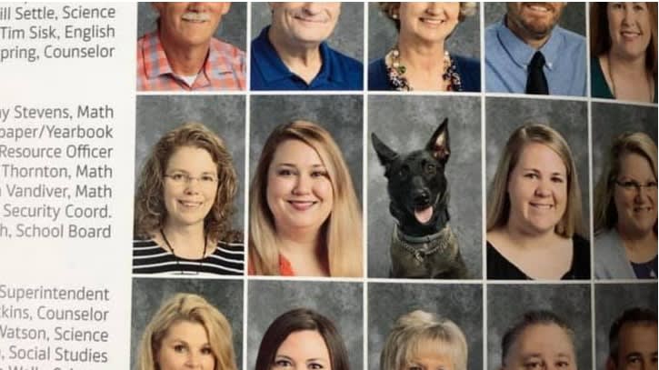 Arkansas SRO K-9 Featured in School Yearbook