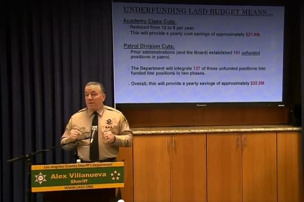 LA County Sheriff Closing 2 Stations Over Pandemic Budget Strain