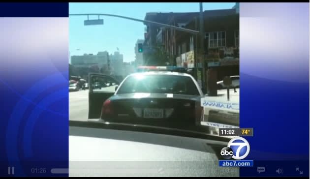 Video: LAPD Says Officer Stalking Video was Rap Promotion, Warrant Issued on Suspect