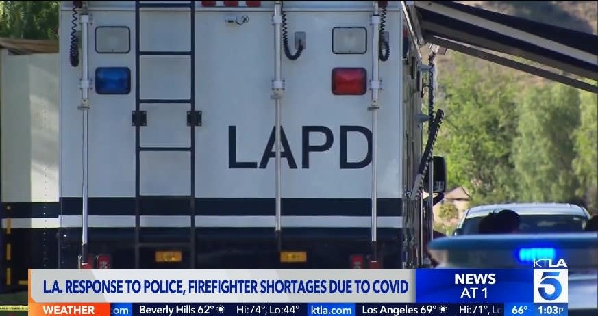 More Than 500 LAPD Officers Out Due to COVID