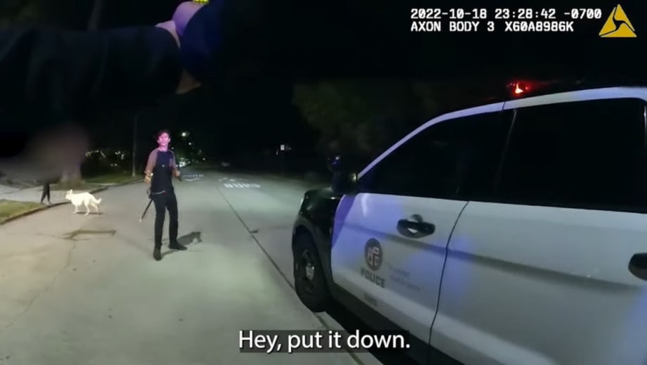 BWC Shows LAPD Officer Deploying Taser to Stop Man Advancing with Swords