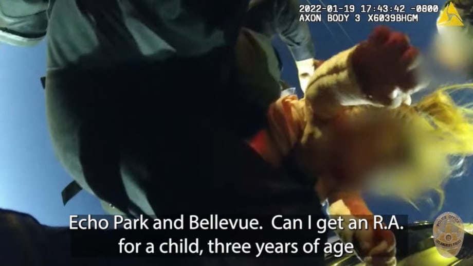 Video Shows LAPD Officer Saving Choking Child