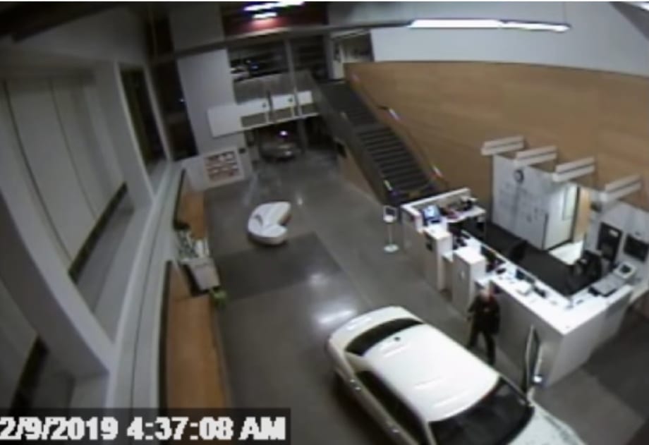 Woman Crashes Car Into California Police Department Lobby