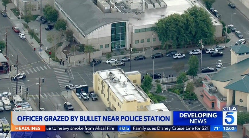 LAPD Officer Shot Driving to Work, Teen in Custody