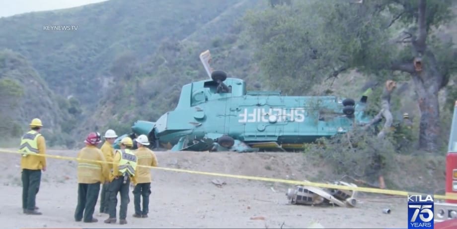 LASD Helicopter Crashes, 6 Injured