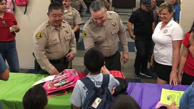 LA County Sheriff's Department Helps Get School Supplies for Needy Families