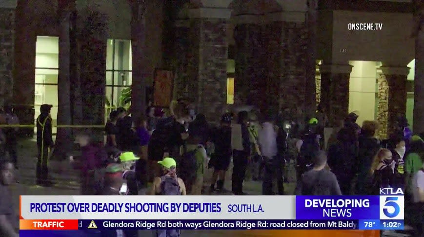 Protests Break Out After LA County Deputies Shoot, Kill Man in Westmont