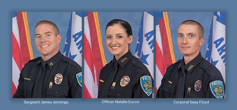 3 Arkansas Officers Named NLEOMF March 2020 Officers of the Month