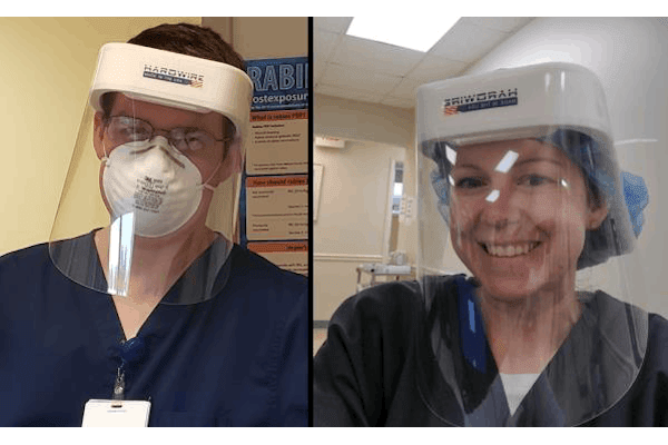 Hardwire Manufactures Face Shields to Protect Medical Personnel Combating COVID-19