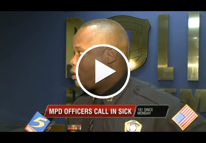 Video: "Blue Flu" Allegedly Hits Memphis Police