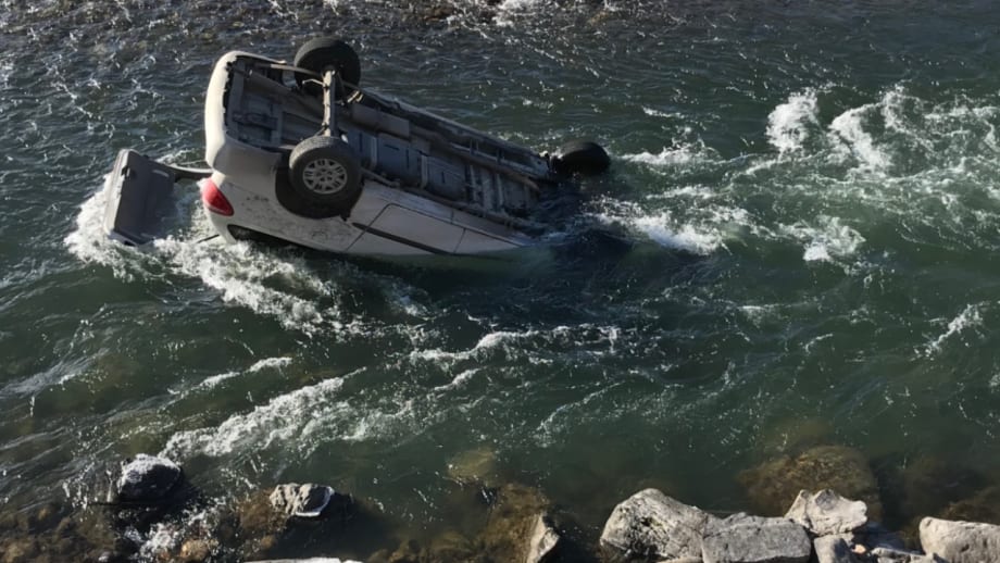 Montana Trooper Rescues Woman from Partially Submerged Car in River