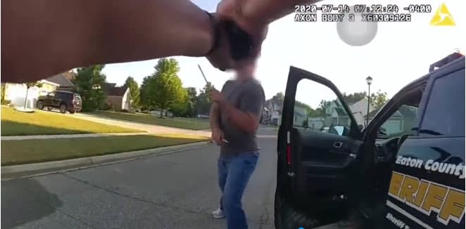 Video Shows Deadly Confrontation Between MI Deputy and Suspect who Stabbed Man Over COVID Mask