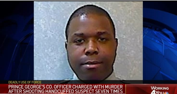 Maryland Officer Charged with Murder in Shooting of Handcuffed Man