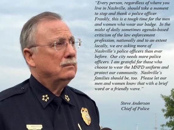Nashville Chief: "Our City Needs More Police Officers"
