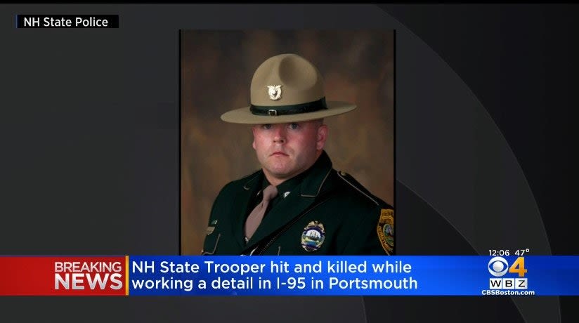 New Hampshire Officer Killed when Patrol Vehicle Hit by Truck
