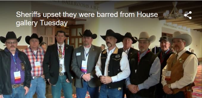 New Mexico Sheriffs Barred from Legislative Session Because of Duty Weapons