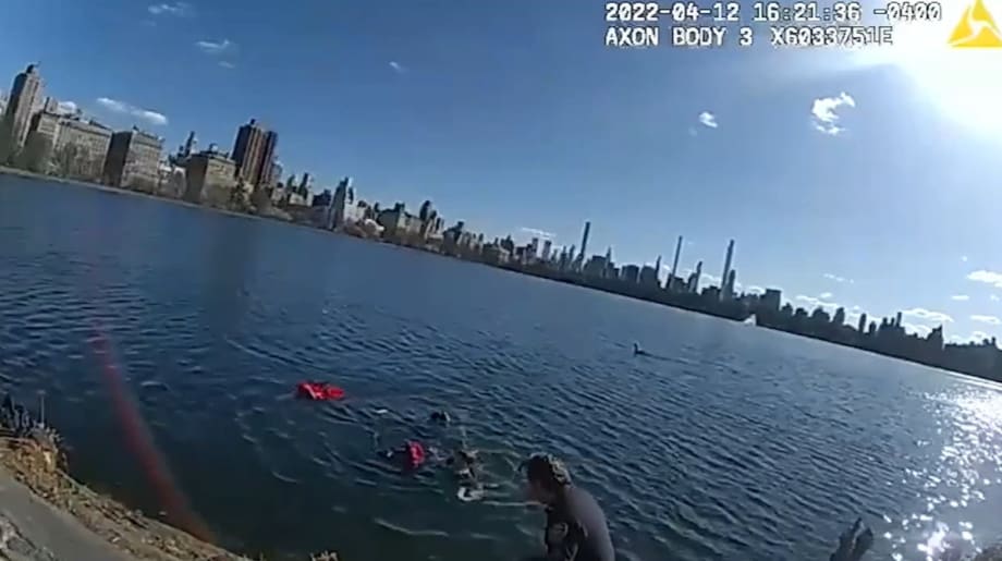 NYPD Cop, Swim Team Member, Saves Woman from Drowning in Central Park