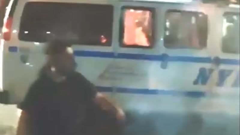 Man Charged with Throwing Fire Bomb at NYPD Vehicle During May Riot