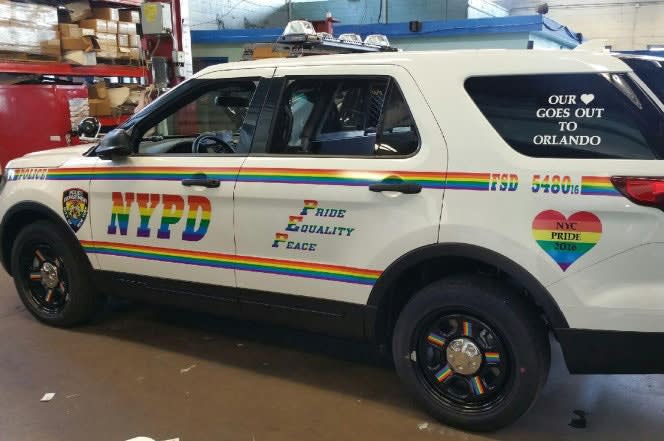 NYPD Unveils "Gay Pride" Patrol SUV