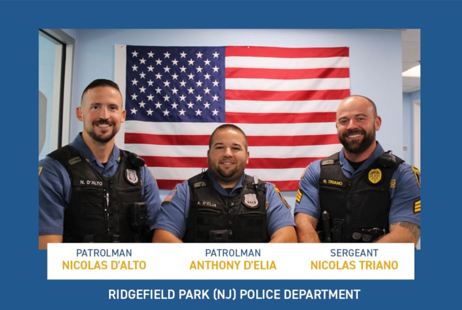 NJ Trio Named NLEOMF Officers of the Month