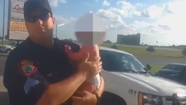 Video: Oklahoma Officer Rescues Toddler from Hot Car