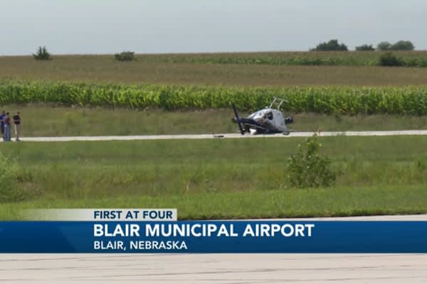 Nebraska Police Helicopter Crashes, Crewmembers Suffer Minor Injuries