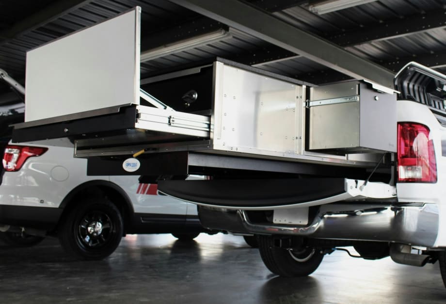 OPS Public Safety's new Maxx Slide Series is designed for emergency service vehicles. [|CREDIT|]Photo: OPS Public Safety