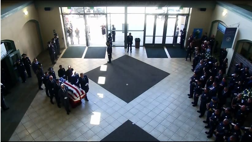 Thousands Gather for Funeral Service of Slain California Officer